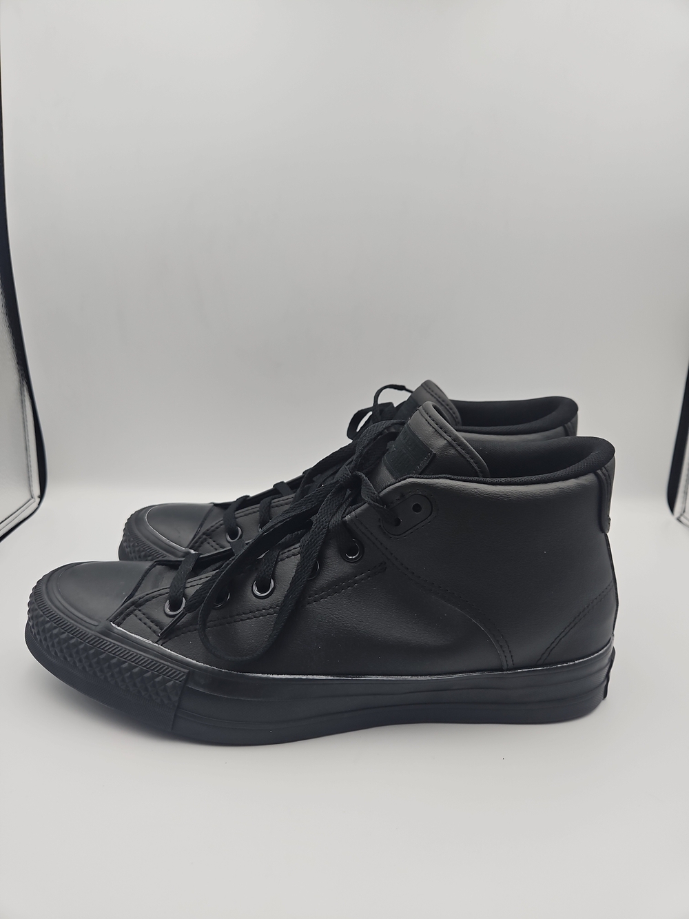 Converse Men's All Black High-Top Sneakers